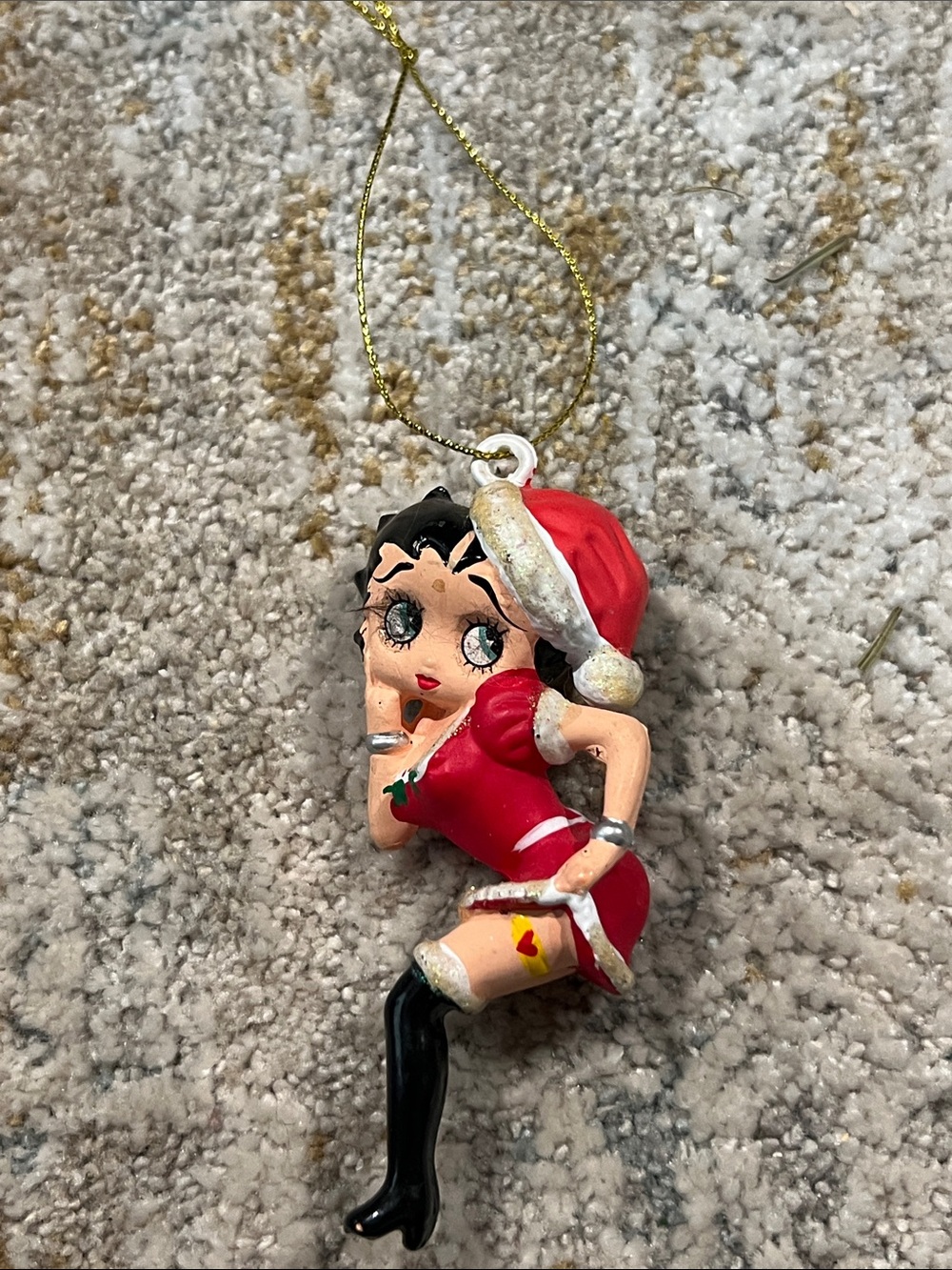 Betty Boop Santa Girl Ornament sexy vintage z94
